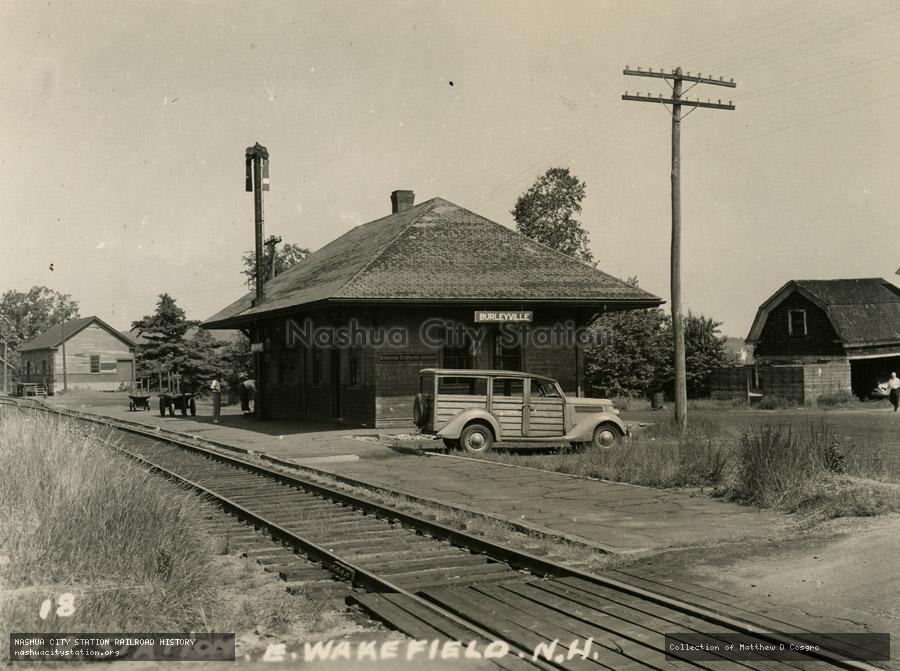 Postcard: Railroad Station, East Wakefield, New Hampshire